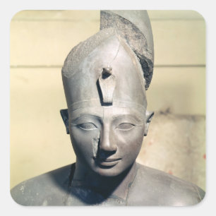 Statue of Tuthmosis III Fyrkantigt Klistermärke