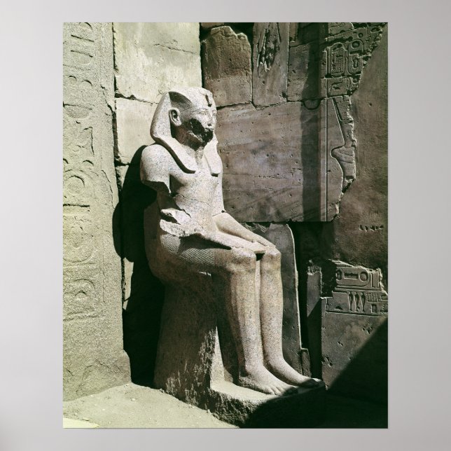 Statue of Tuthmosis III New Kingdom Poster (Framsidan)