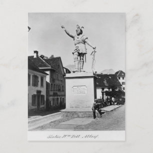 Statue of William tell, c.1860-90 Vykort