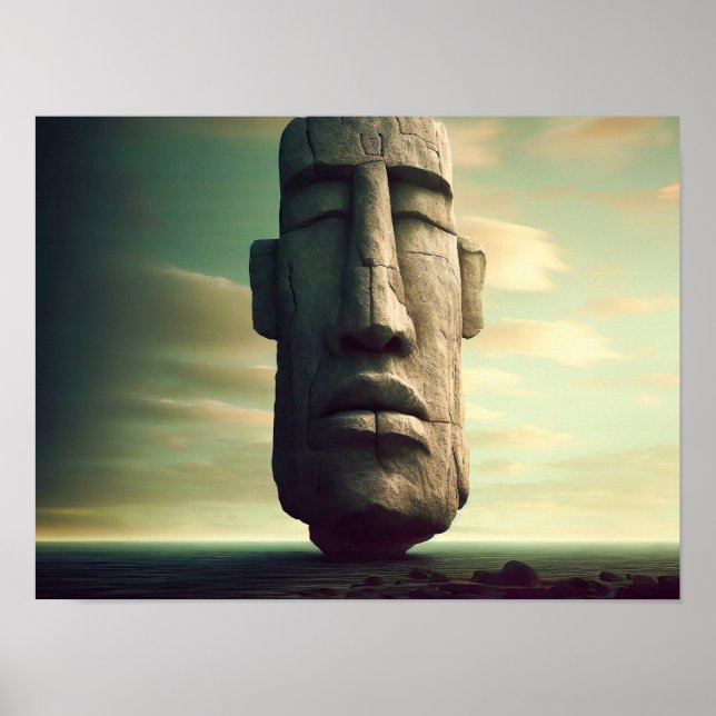 Statue påsk, Moai Poster (Framsidan)