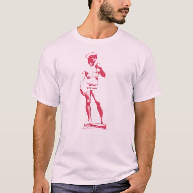 Statue: Säg F Ord - Rosa T Shirt (Framsida)
