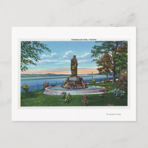 Statue Scene i strandparken Vykort