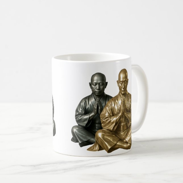 Statues Moines Zen  Kaffemugg (Framsida höger)