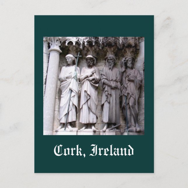 Statues of Kork, Ireland Vykort (Framsida)
