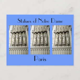 Statues of Notre Dame Vykort