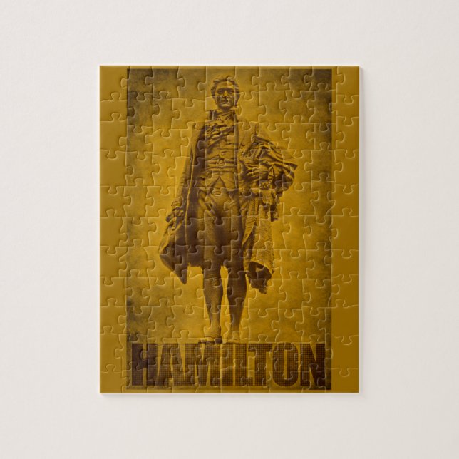 Statuesque Alexander Hamilton Design Pussel (Vertikal)
