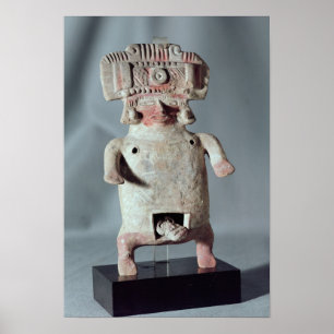 Statuett för en kvinna vid ge födsel poster