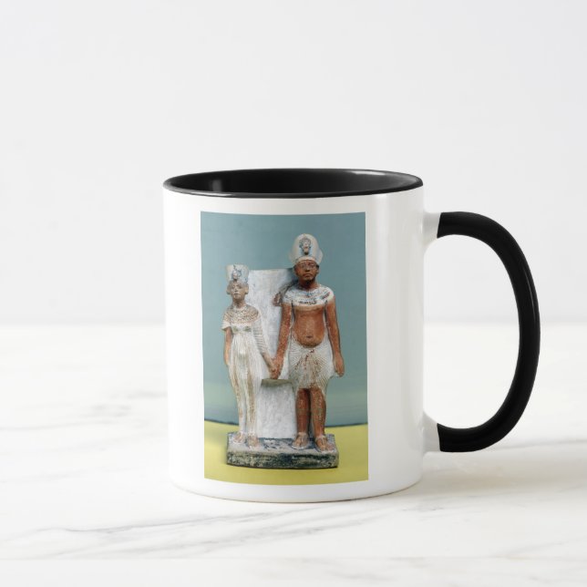 Statuette av den Amenophis droppen och Nefertiti Mugg (Höger)