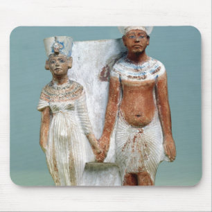 Statuette av den Amenophis droppen och Nefertiti Musmatta