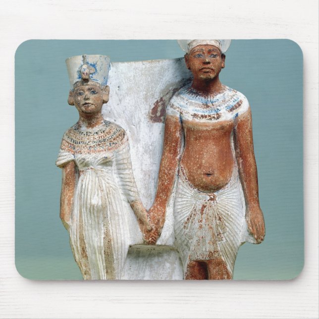 Statuette av den Amenophis droppen och Nefertiti Musmatta (Framsidan)