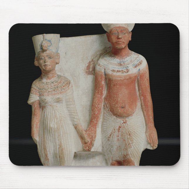 Statuette av den Amenophis droppen och Nefertiti Musmatta (Framsidan)