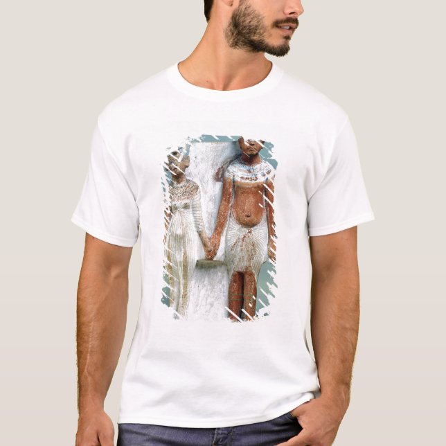Statuette av den Amenophis droppen och Nefertiti T Shirt (Framsida)