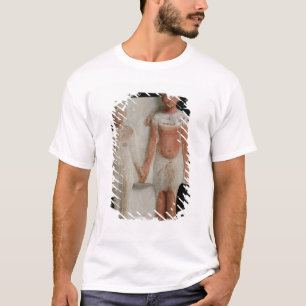 Statuette av den Amenophis droppen och Nefertiti T-shirt