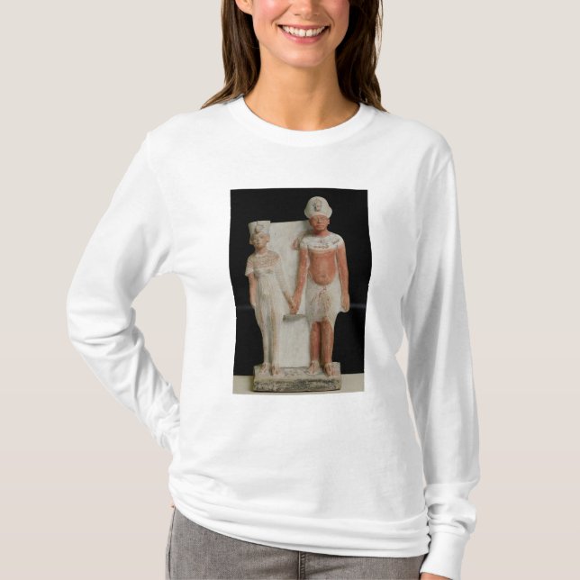 Statuette av den Amenophis droppen och Nefertiti Tee Shirt (Framsida)