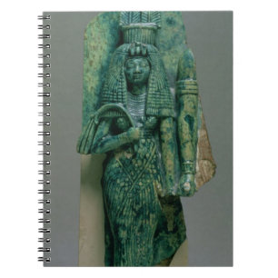 Statuette av drottningen Tiye, fru av Amenophis Anteckningsbok Med Spiral