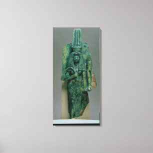 Statuette av drottningen Tiye, fru av Amenophis Canvastryck