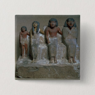 Statuette av en familjgrupp (pigmenten på krita) knapp