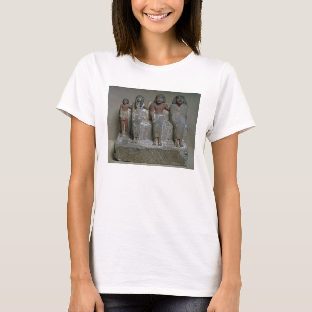 Statuette av en familjgrupp (pigmenten på krita) t-shirt (Framsida)