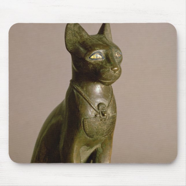 Statuette av en katt som föreställer gudinnan musmatta (Framsidan)