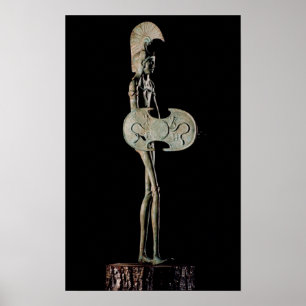 Statuette av en krigare, Etruscan Poster
