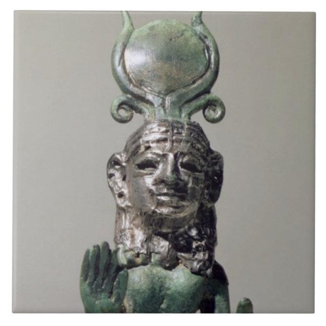 Statuette av en Phoeniciangudinna, från Phoenien Kakelplatta (Framsidan)