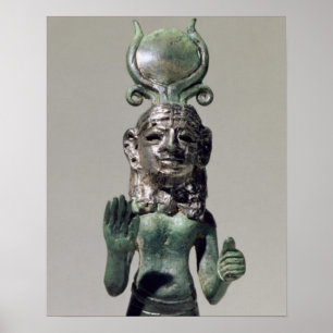 Statuette av en Phoeniciangudinna, från Phoenien Poster