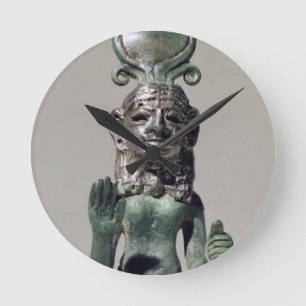Statuette av en Phoeniciangudinna, från Phoenien Rund Klocka