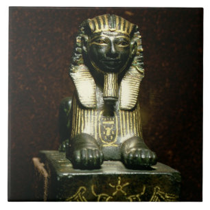 Statuette av en sphinx av kungen Tuthmosis III, Kakelplatta