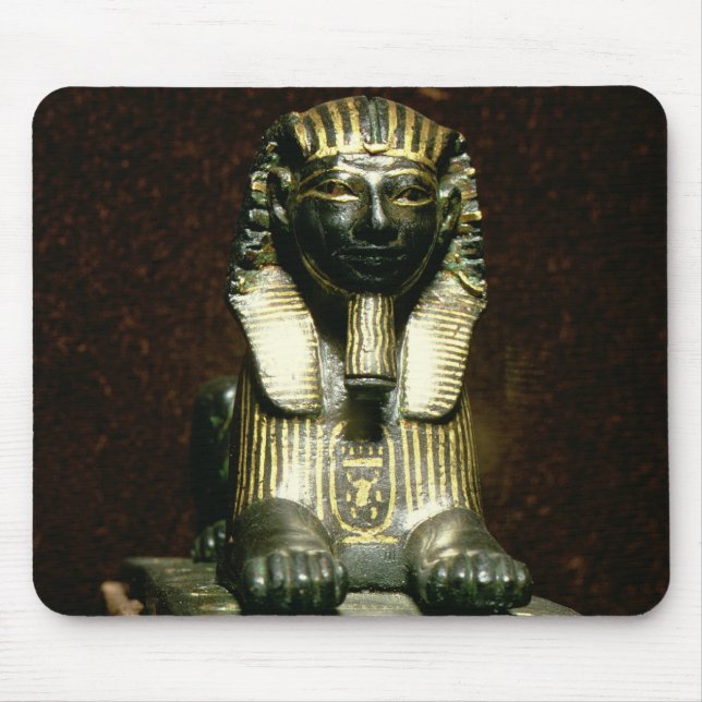 Statuette av en sphinx av kungen Tuthmosis III, Musmatta (Framsidan)