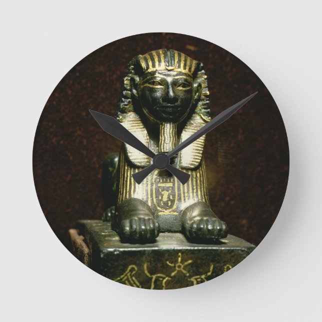 Statuette av en sphinx av kungen Tuthmosis III, Rund Klocka (Framsida)
