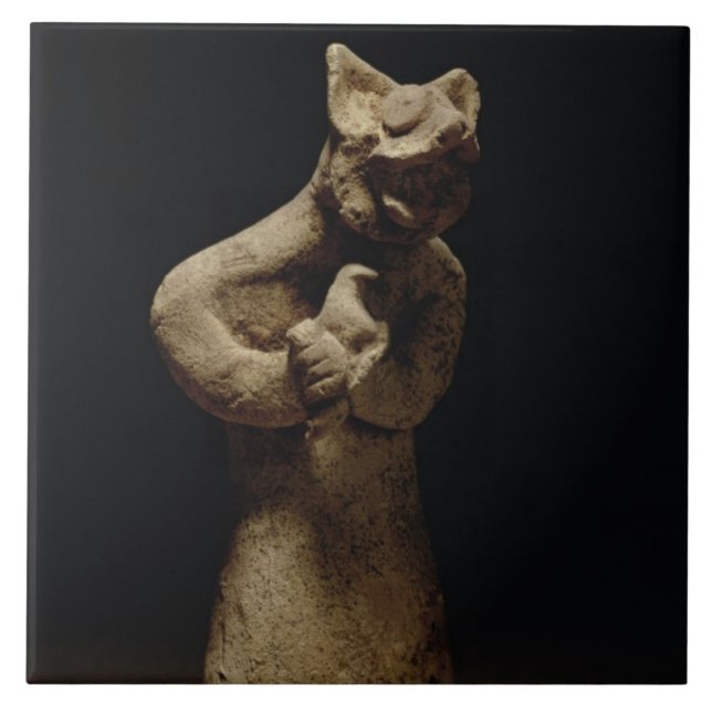 Statuette av enHövdad demon, Mesopotamia, c.5 Kakelplatta (Framsidan)