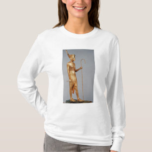 Statuette av kungen som ha på sig den röda krona tee