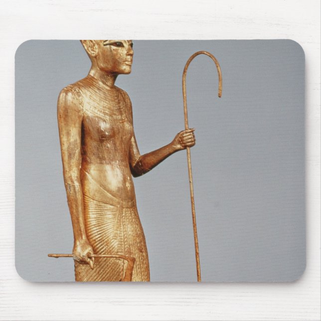 Statuette av kungen som ha på sig den röda kronan musmatta (Framsidan)