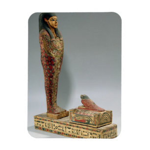 Statuette av Osiris av Iahmes (målat trä) Magnet