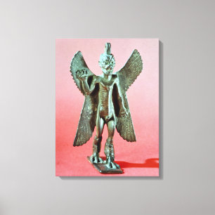 Statuette av Pazuzu, en assyrisk vinddemon Canvastryck