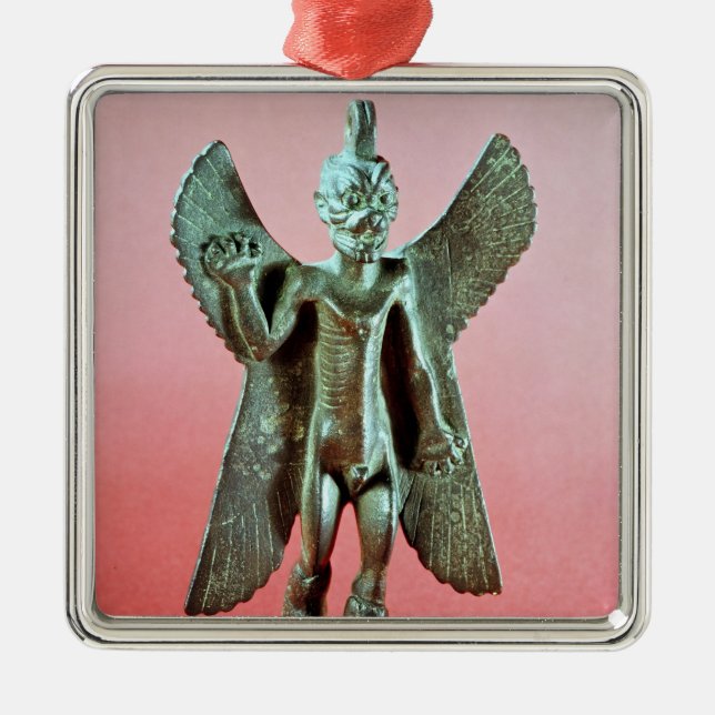 Statuette av Pazuzu, en assyrisk vinddemon Julgransprydnad Metall (Framsidan)