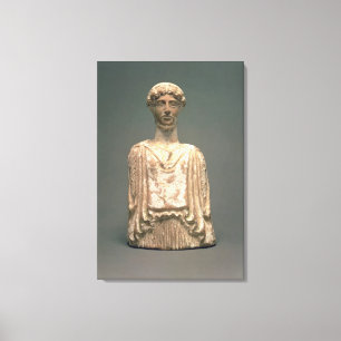 Statuette av Persephone, loft, c.500 BC (terracot Canvastryck