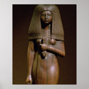 Statuette av Tuyaen, huvud av haremen av minut, N Poster