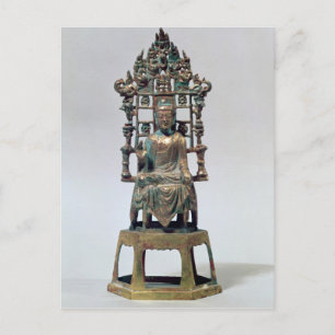 Statuette Buddha i meditation, Tang Vykort