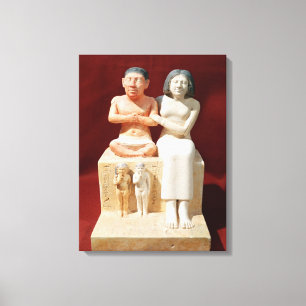 Statuette för dvärgseneb och hans familj canvastryck