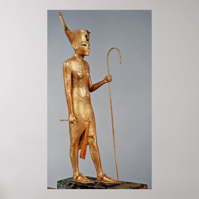 Statuette kung med röd krona i poster (Framsidan)