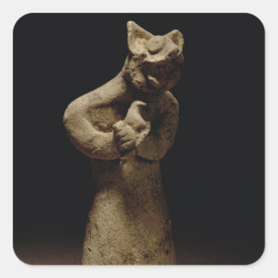 Statuette of a Lejon-Headed Demon, Mesopotamia, c. Fyrkantigt Klistermärke