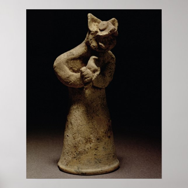 Statuette of a Lejon-Headed Demon, Mesopotamia, c. Poster (Framsidan)