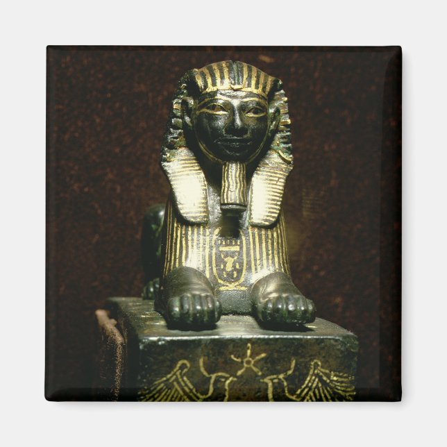 Statuette of a sphinx of Kung Tuthmosis III, New K Magnet (Framsidan)