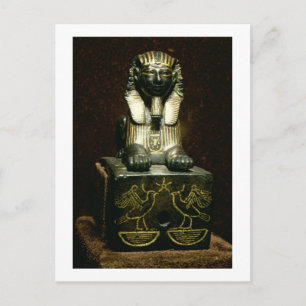 Statuette of a sphinx of Kung Tuthmosis III, New K Vykort