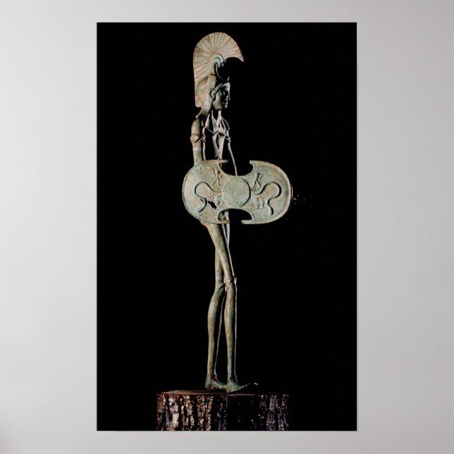 Statuette of a Warrior, Etruscan Poster (Framsidan)