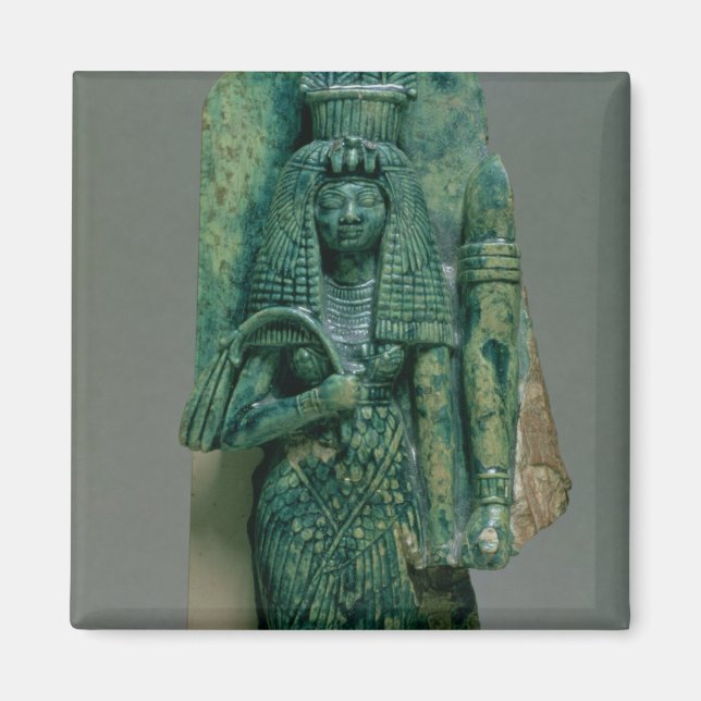Statuette of Queen Tiye, fru Amenophis III, Ne Magnet (Framsidan)