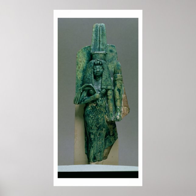 Statuette of Queen Tiye, fru Amenophis III, Ne Poster (Framsidan)