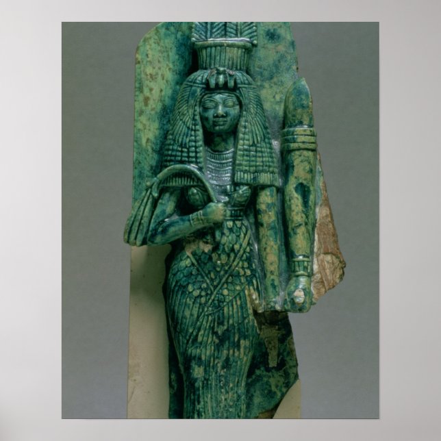 Statuette of Queen Tiye, fru Amenophis III, Ne Poster (Framsidan)