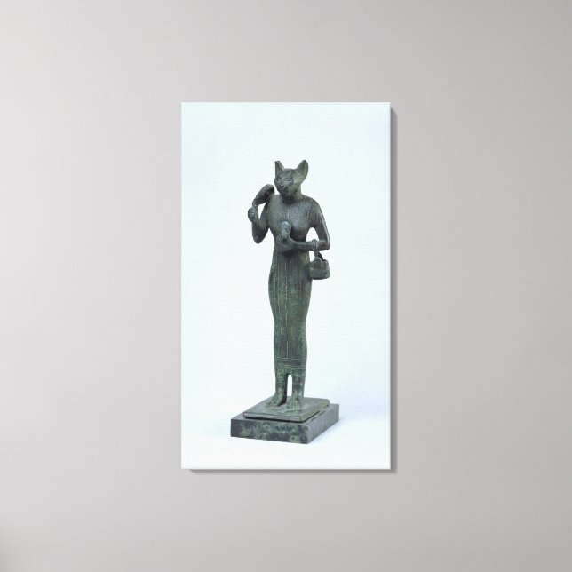 Statuette of the guddess Bastet Canvastryck (Framsida)